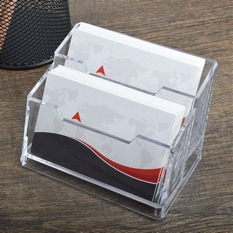 visiting card holder for table.